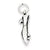 Sterling Silver Antiqued High Heel Charm hide-image