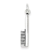 Sterling Silver Antiqued Hair Comb Charm hide-image
