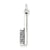 Sterling Silver Antiqued Hair Comb Charm hide-image