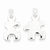 Sterling Silver Polished Puzzle Pieces Pendant, Pendants for Necklace