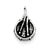 Sterling Silver Antiqued Drum Charm hide-image