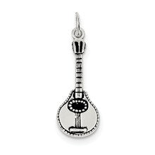 Sterling Silver Antiqued Ukulele Charm hide-image