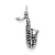 Sterling Silver Antiqued Saxophone Charm hide-image