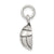Antiqued Volleyball Charm in Sterling Silver