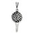 Antiqued Golf Ball and Tee Charm in Sterling Silver