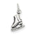 Sterling Silver Antiqued Ice Skate Charm hide-image