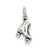 Antiqued Roller-skate Charm in Sterling Silver