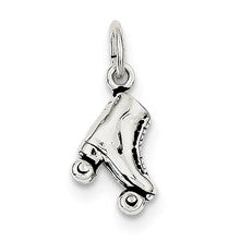 Sterling Silver Antiqued Roller-skate Charm hide-image