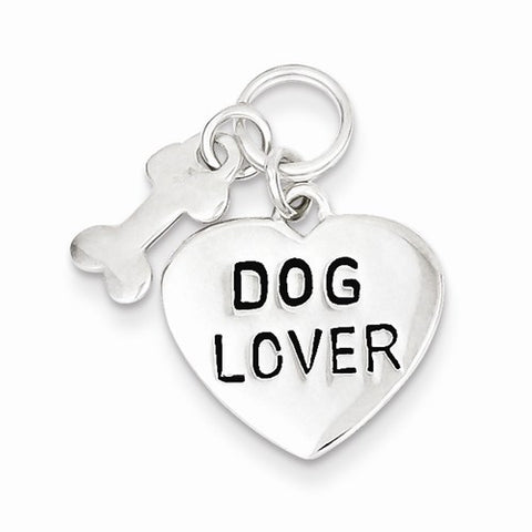 Sterling Silver Dog Lover Pendant, Pendants for Necklace