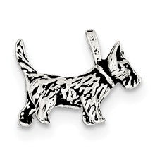 Sterling Silver Antiqued Dog Charm hide-image