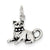 Sterling Silver Antiqued Cat Charm hide-image