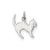 Cat Charm in Sterling Silver