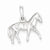 Sterling Silver Polished Horse Pendant, Pendants for Necklace