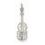 Violin Charm in Sterling Silver