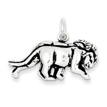 Sterling Silver Antiqued Lion Charm hide-image