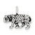 Sterling Silver Antiqued Tiger Charm hide-image