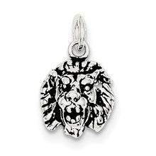 Sterling Silver Antiqued Lion Charm hide-image