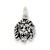 Antiqued Lion Charm in Sterling Silver