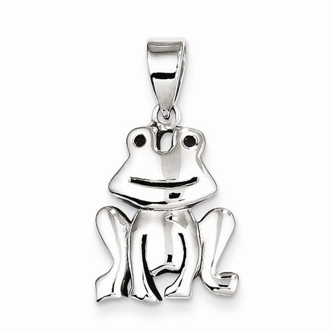 Sterling Silver Frog Pendant, Pendants for Necklace