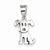 Sterling Silver Puppy Dog Pendant, Pendants for Necklace