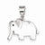 Sterling Silver Elephant pendant, Appealing Pendants for Necklace