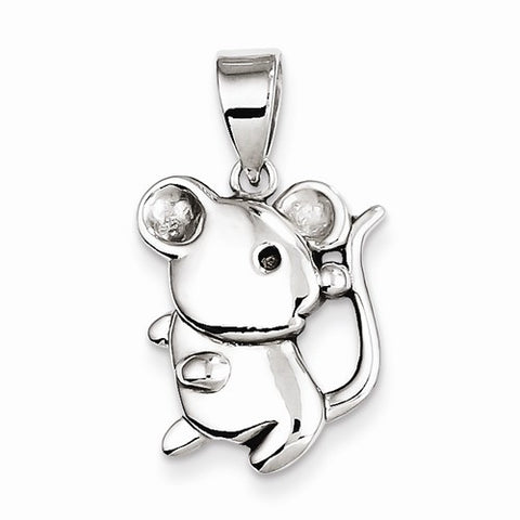 Sterling Silver Mouse Pendant, Pendants for Necklace