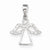 Sterling Silver Angel w/ CZ Wings Pendant, Pendants for Necklace