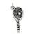 Sterling Silver Antiqued Tennis Racket Charm hide-image