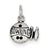 Sterling Silver Antiqued Bowling Ball and Pins Charm hide-image