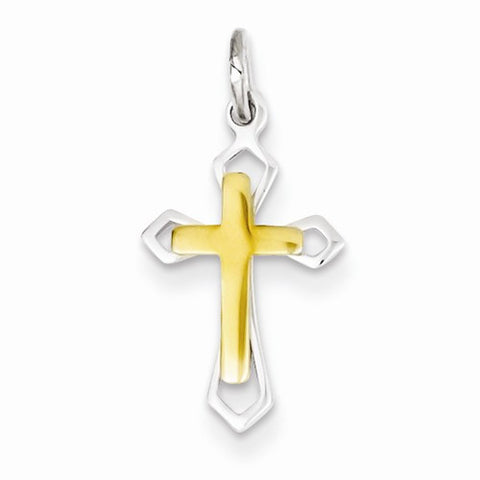 Sterling Silver & Vermeil Cross pendant, Exquisite Pendants for Necklace