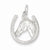 Sterling Silver Horseshoe w/ Horse Head Pendant, Pendants for Necklace