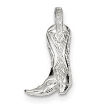 Sterling Silver Cowboy Boot Charm hide-image