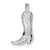 Cowboy Boot Charm in Sterling Silver