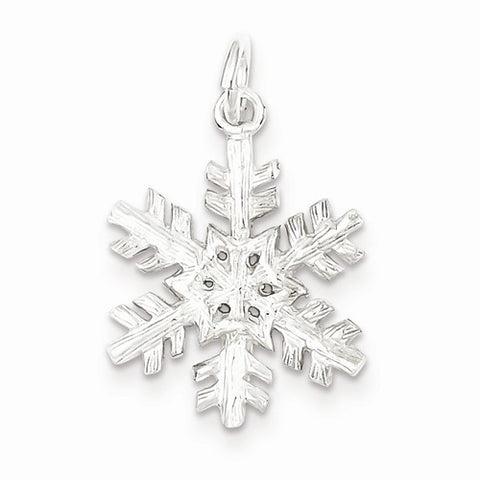 Sterling Silver Snowflake Pendant, Charm