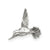 Hummingbird Charm in Sterling Silver