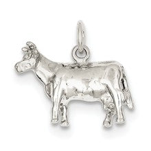 Sterling Silver Cow Charm hide-image