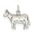 Sterling Silver Cow Charm hide-image