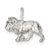 Lion Charm in Sterling Silver