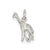 Giraffe Charm in Sterling Silver