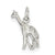 Sterling Silver Giraffe Charm hide-image