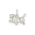 Dog Charm in Sterling Silver