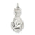 Cat Charm in Sterling Silver