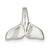 Whale Tail Charm in Sterling Silver