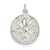 Sand Dollar Charm in Sterling Silver