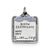 Sterling Silver Blue Birth Certificate Charm hide-image