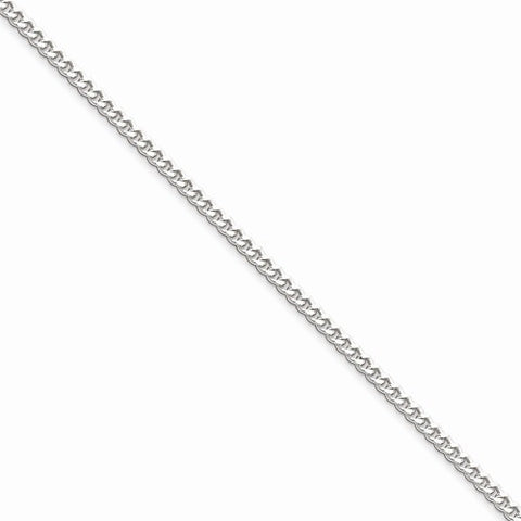 Sterling Silver Curb Chain Anklet