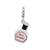 Enamel Nail Polish Bottle Charm in Sterling Silver