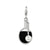 Amore La Vita Sterling Silver Enamel Simulated Pearl Paddle Charm hide-image