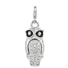 Amore La Vita Sterling Silver Enamel Swarovski Element Owl Charm hide-image