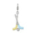 Amore La Vita Sterling Silver Enamel Swarovski Golf Clubs Charm hide-image
